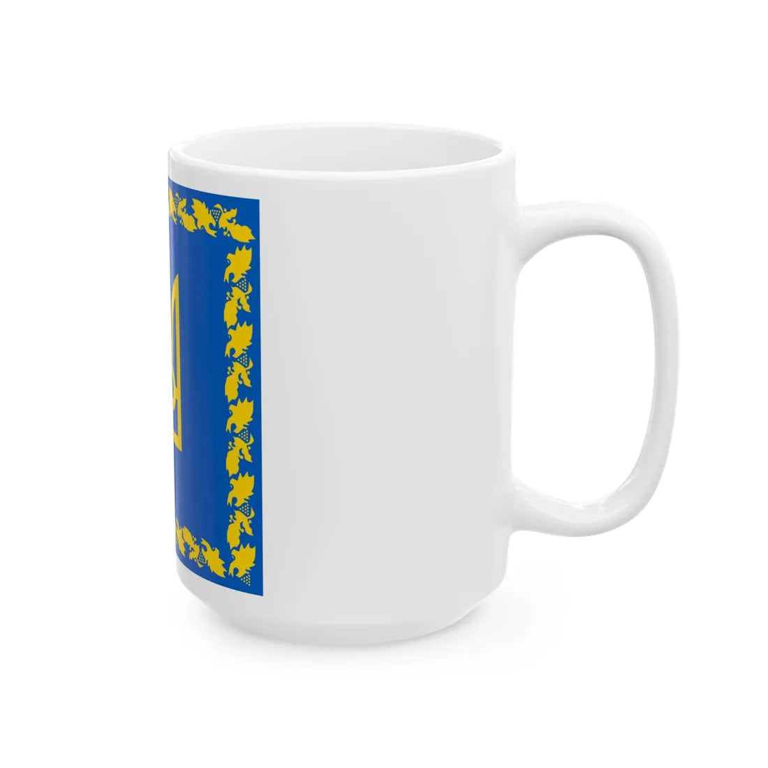 Flag of the President of Ukraine (Ukraine) White Coffee Mug - Go Mug Yourself