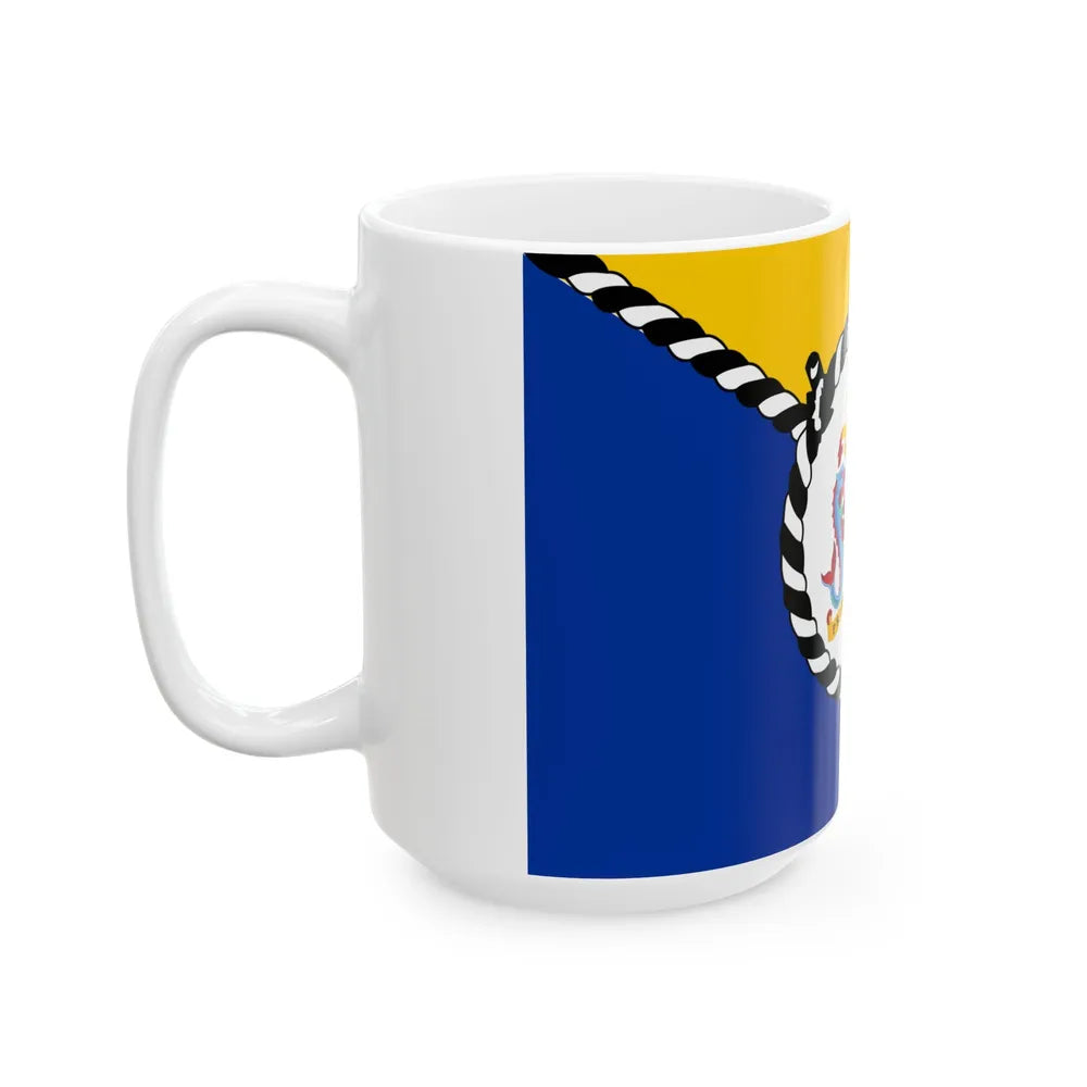 Flag of the Prime Minister of Barbados (Barbados) White Coffee Mug - Go Mug Yourself