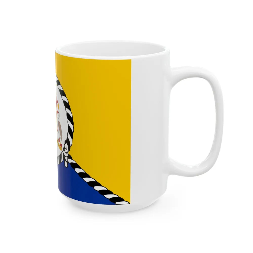 Flag of the Prime Minister of Barbados (Barbados) White Coffee Mug - Go Mug Yourself