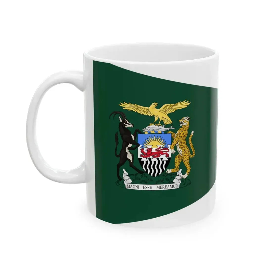 Flag of the Prime Minister of Rhodesia and Nyasaland 1953-1963 (Malawi) White Coffee Mug - Go Mug Yourself