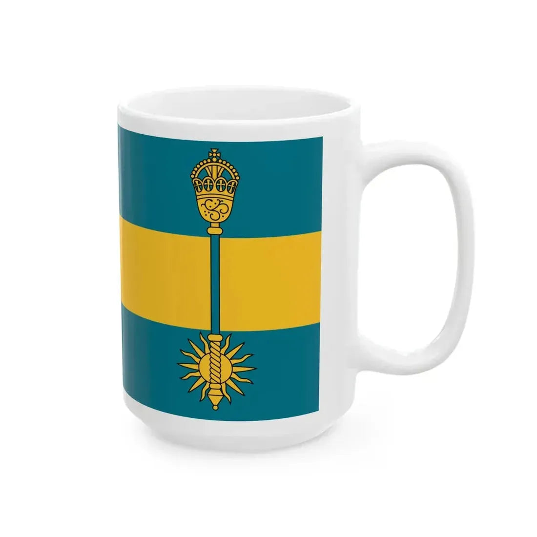Flag of the Prime Minister of the Bahamas (Bahamas) White Coffee Mug - Go Mug Yourself