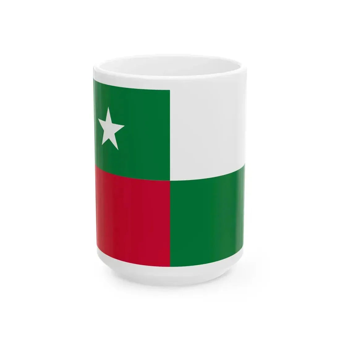 Flag of the Prime Minister of the Maldives (Maldives) White Coffee Mug 15oz - Go Mug Yourself