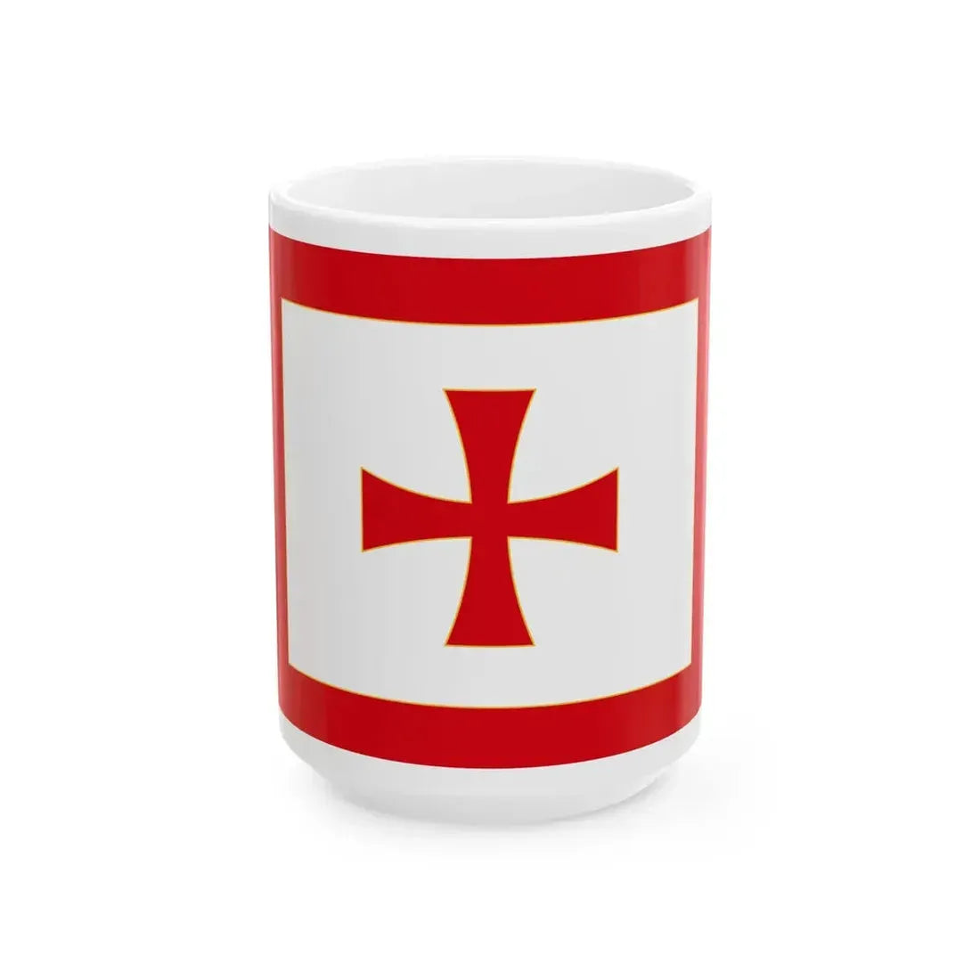 Flag of the Prince-Bishopric of Montenegro (Montenegro) White Coffee Mug 15oz - Go Mug Yourself