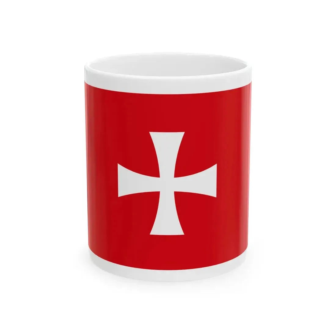 Flag of the Prince-Bishopric of Montenegro2 (Montenegro) White Coffee Mug 11oz - Go Mug Yourself