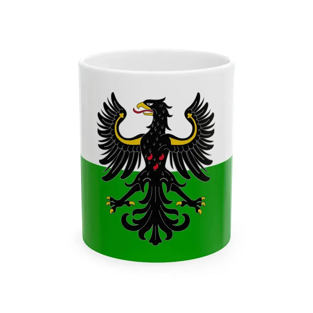 Flag of the Prince-Bishopric of Trent (Italy) White Coffee Mug 11oz - Go Mug Yourself