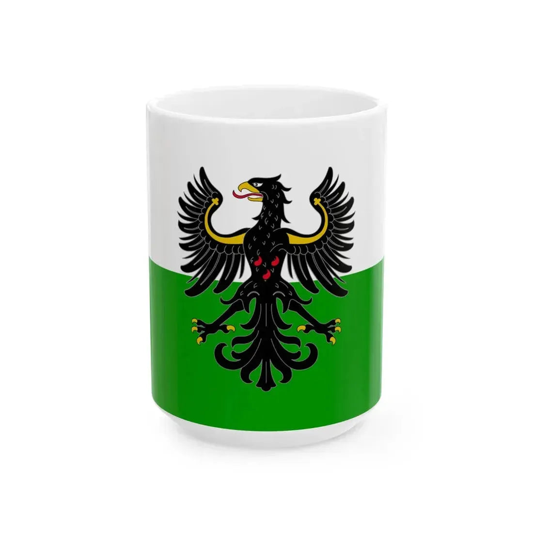 Flag of the Prince-Bishopric of Trent (Italy) White Coffee Mug 15oz - Go Mug Yourself