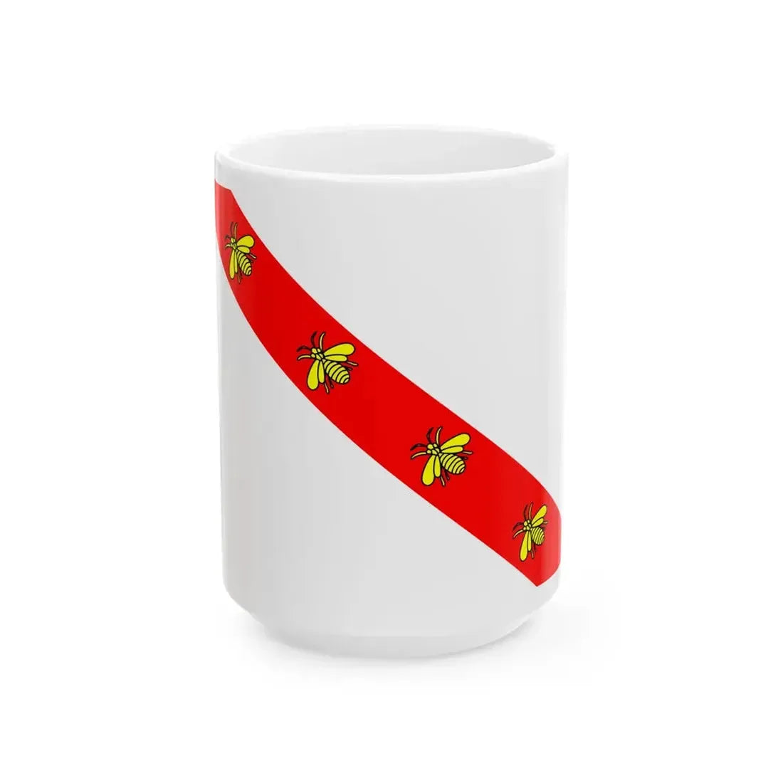 Flag of the Princedom of Elba (Italy) White Coffee Mug 15oz - Go Mug Yourself