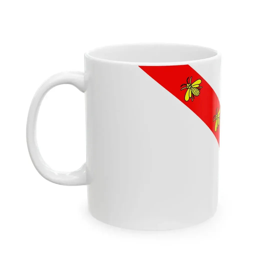 Flag of the Princedom of Elba (Italy) White Coffee Mug - Go Mug Yourself