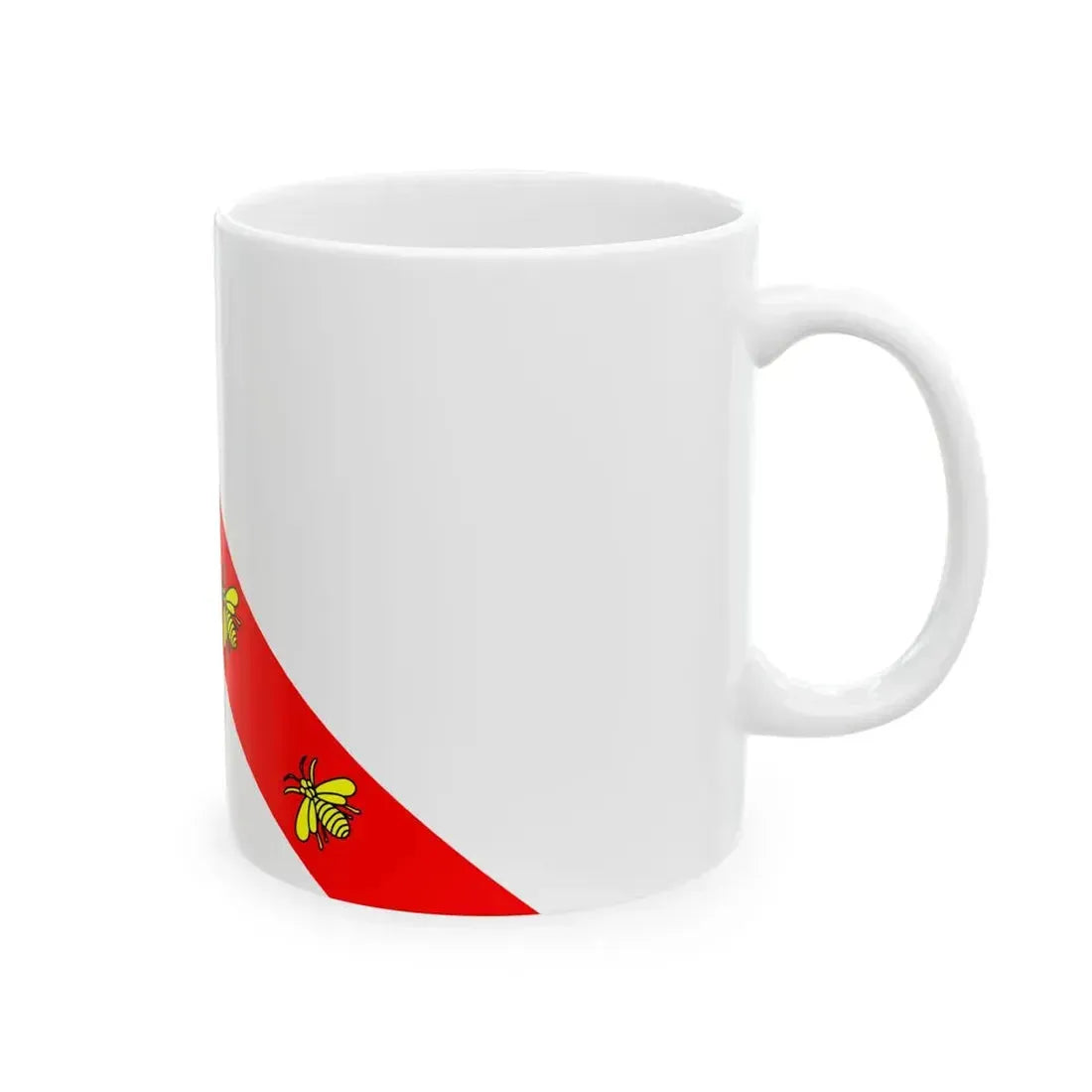 Flag of the Princedom of Elba (Italy) White Coffee Mug - Go Mug Yourself