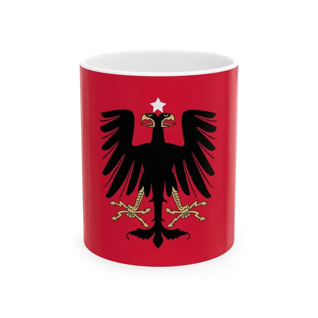 Flag of the Principality of Albania 1914 (Albania) White Coffee Mug 11oz - Go Mug Yourself