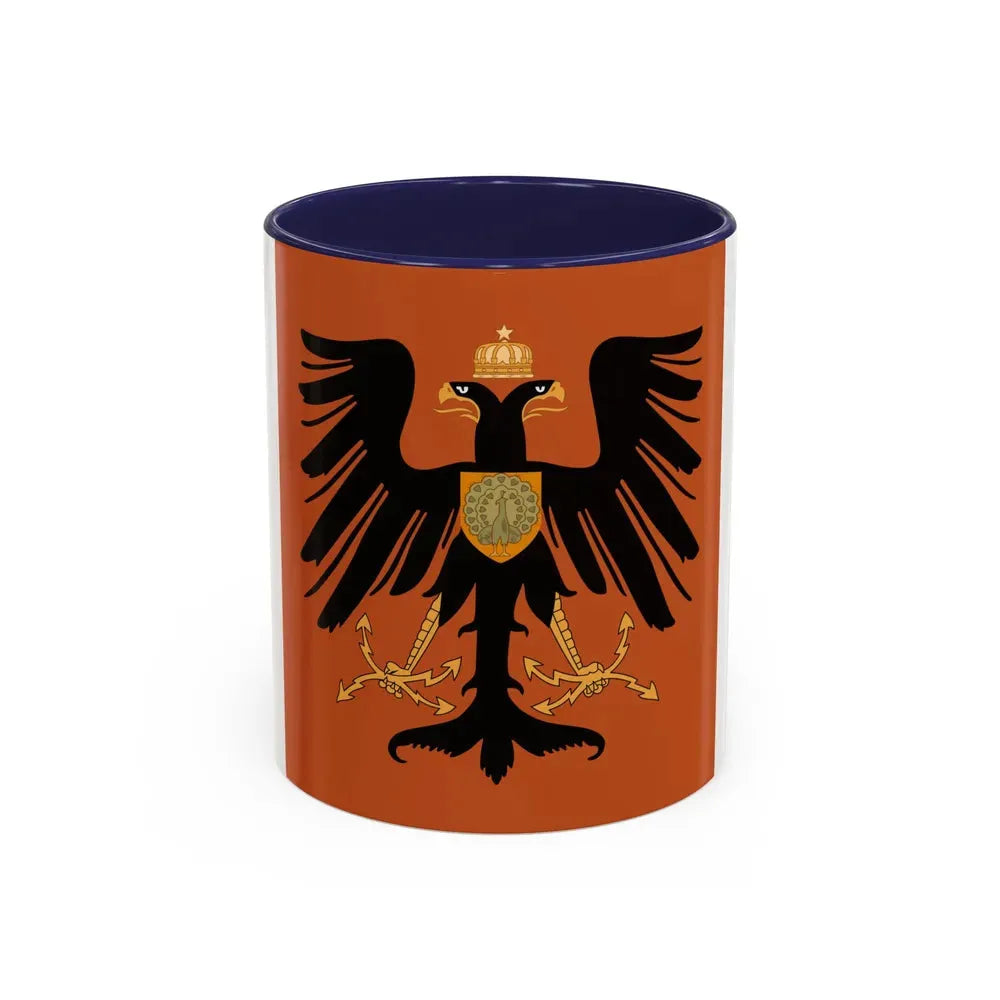 Flag of the Principality of Albania 1915 - Accent Coffee Mug 11oz Navy - Go Mug Yourself
