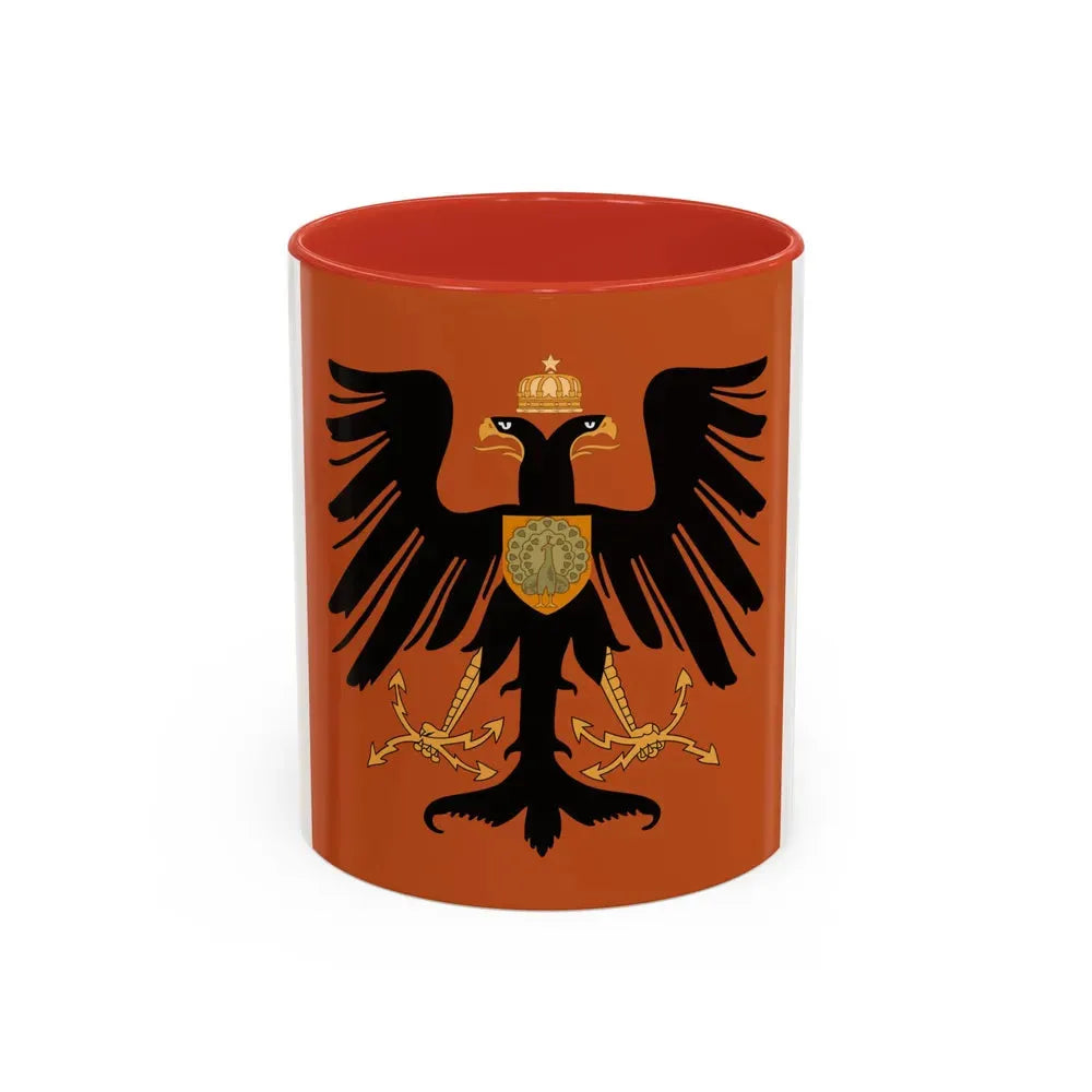 Flag of the Principality of Albania 1915 - Accent Coffee Mug 11oz Red - Go Mug Yourself