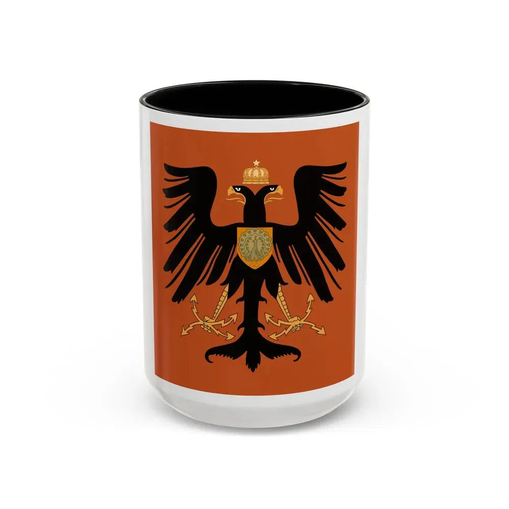 Flag of the Principality of Albania 1915 - Accent Coffee Mug 15oz Black - Go Mug Yourself