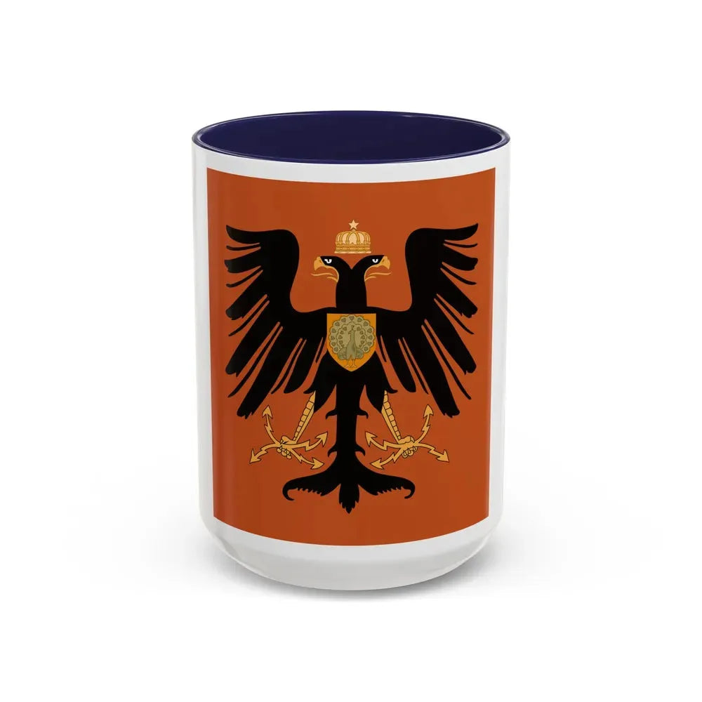 Flag of the Principality of Albania 1915 - Accent Coffee Mug 15oz Navy - Go Mug Yourself