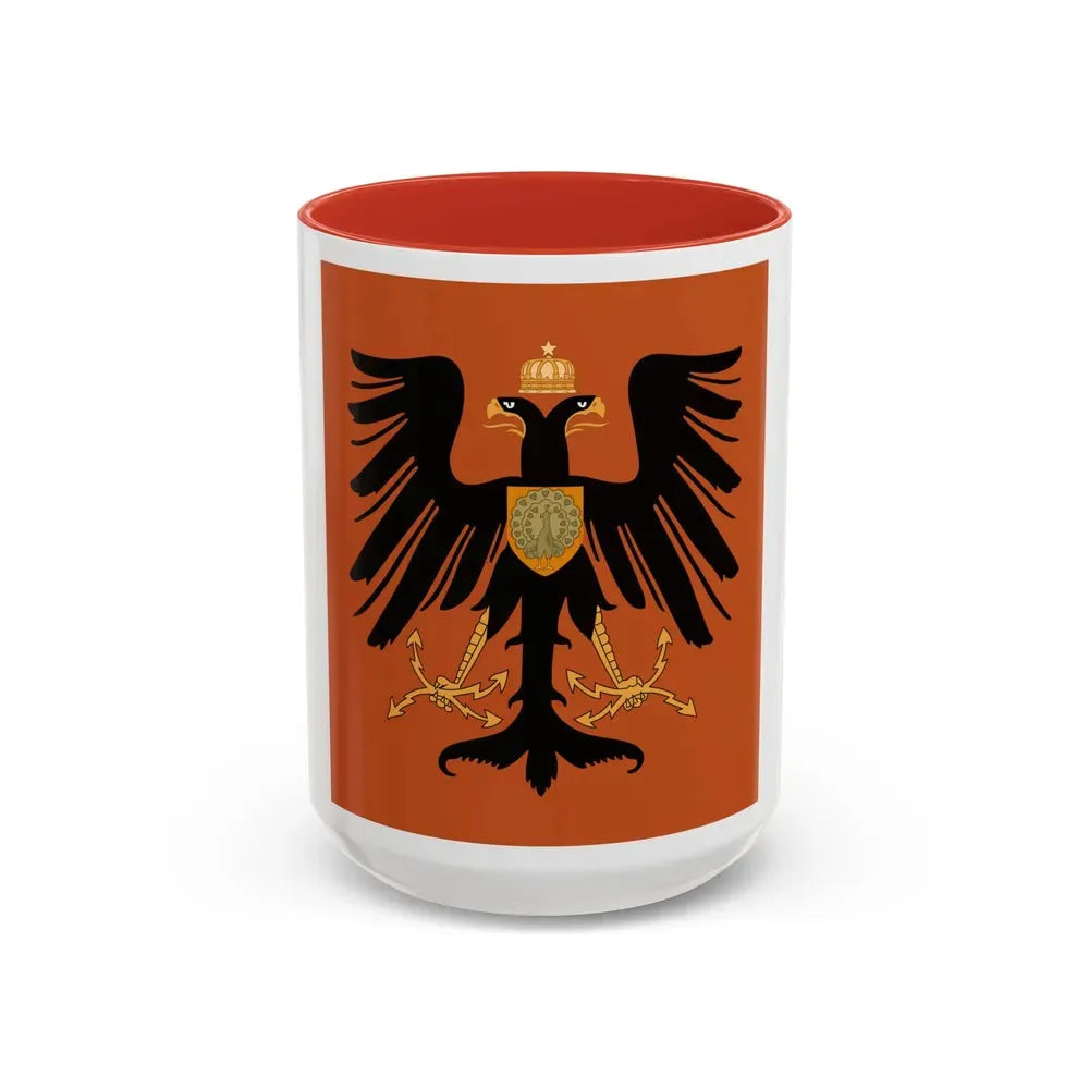 Flag of the Principality of Albania 1915 - Accent Coffee Mug 15oz Red - Go Mug Yourself