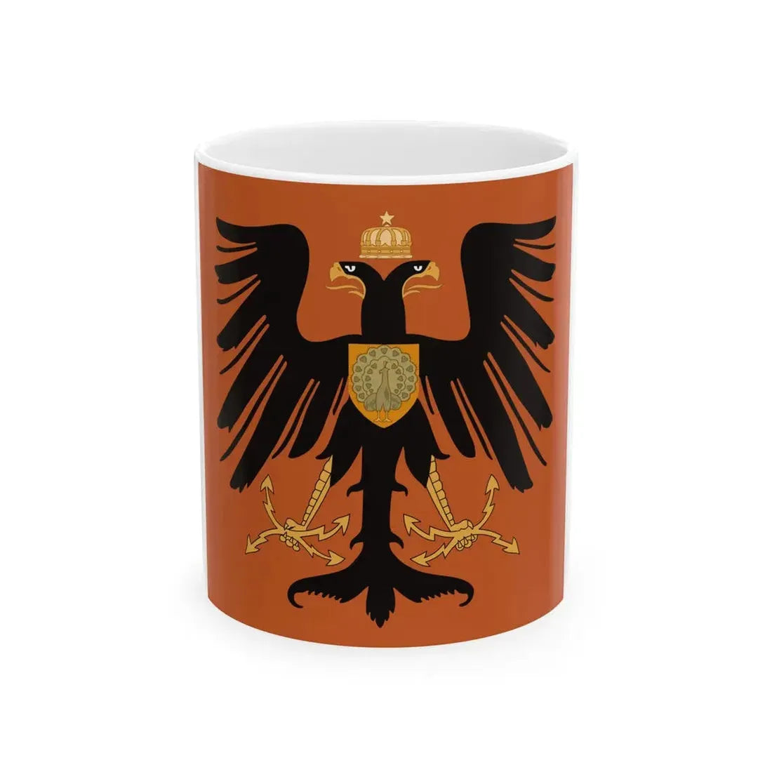 Flag of the Principality of Albania 1915 (Albania) White Coffee Mug 11oz - Go Mug Yourself