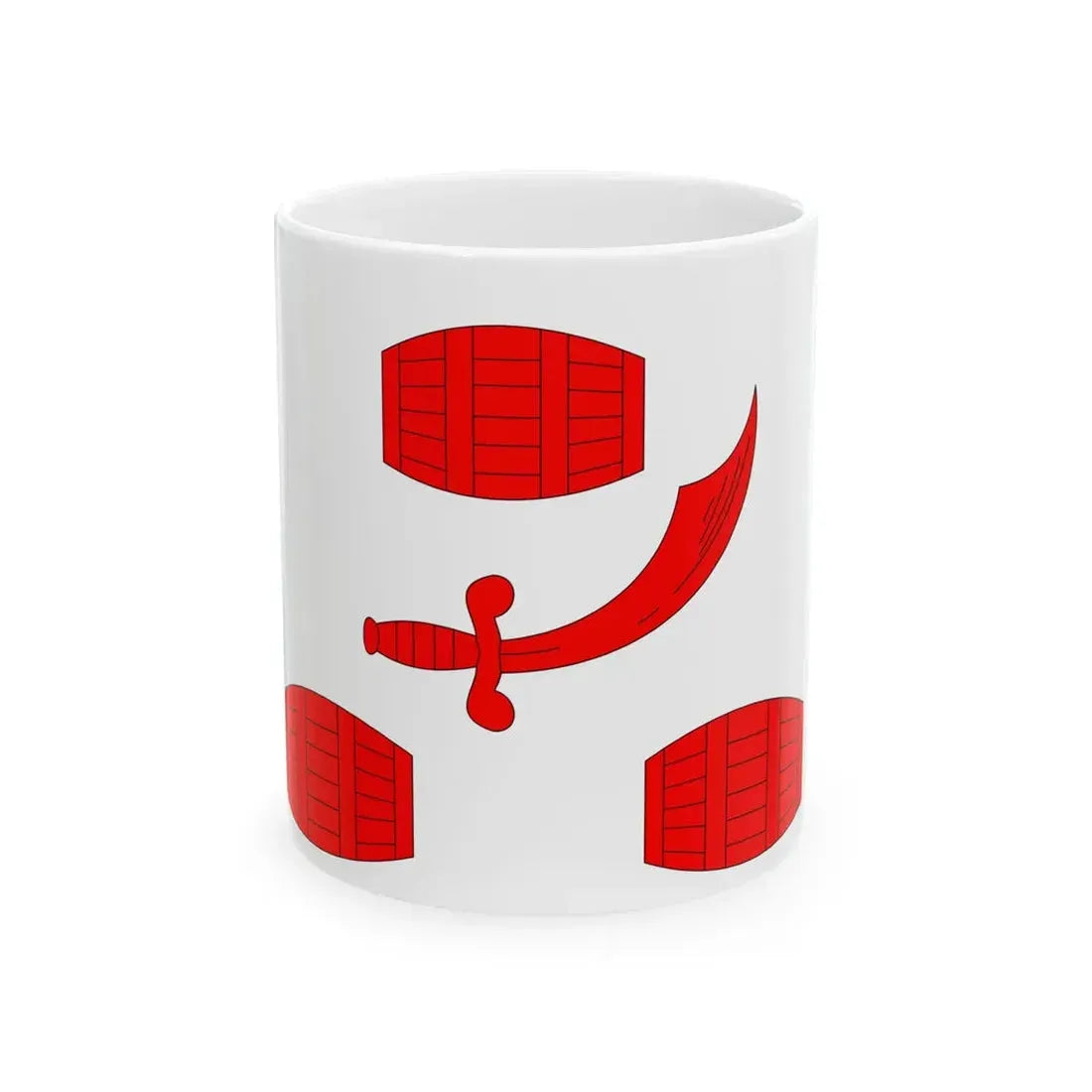 Flag of the Principality of Bengal 15th-18th century (Bangladesh) White Coffee Mug 11oz - Go Mug Yourself