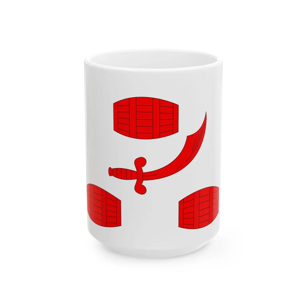 Flag of the Principality of Bengal 15th-18th century (Bangladesh) White Coffee Mug 15oz - Go Mug Yourself