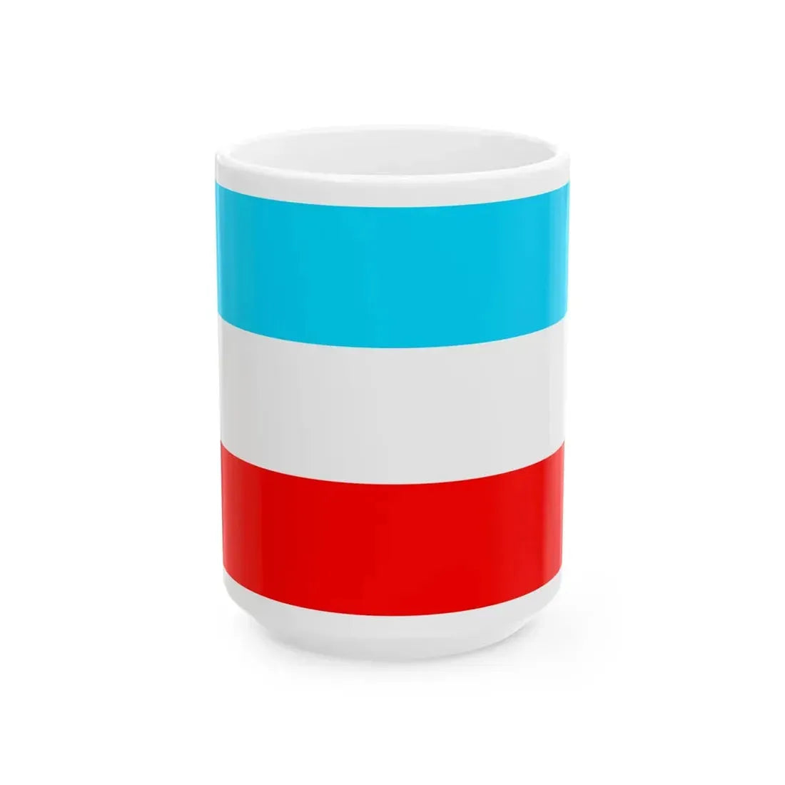 Flag of the Principality of Piombino (Italy) White Coffee Mug 15oz - Go Mug Yourself