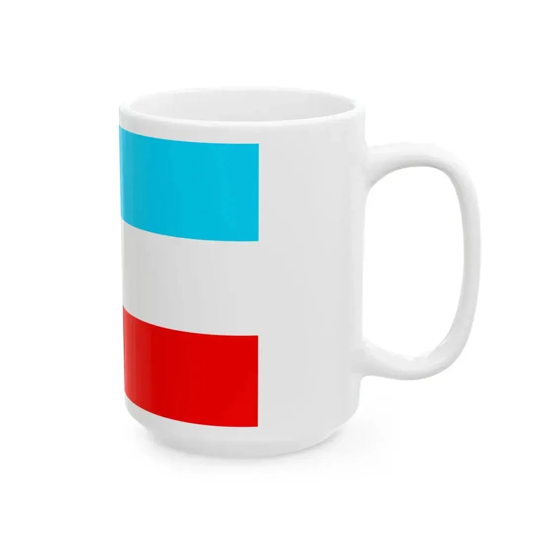 Flag of the Principality of Piombino (Italy) White Coffee Mug - Go Mug Yourself
