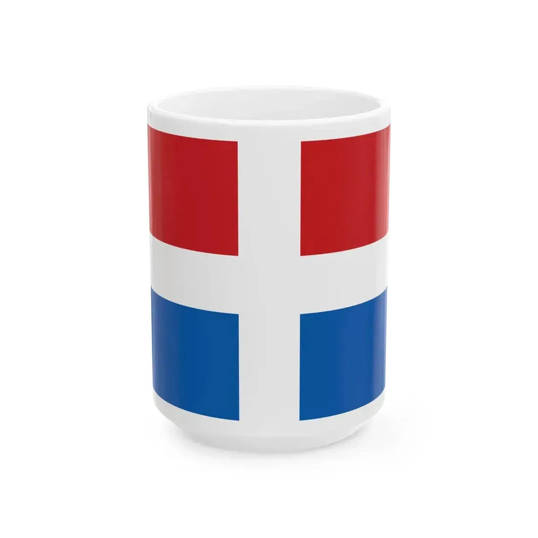 Flag of the Principality of Samos 1834-1912 (Greece) White Coffee Mug 15oz - Go Mug Yourself