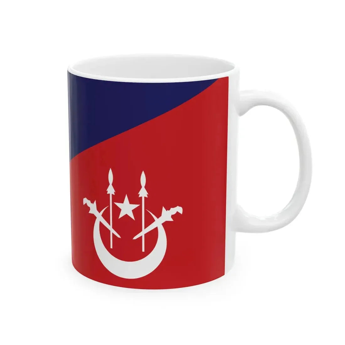 Flag of the Private Secretary to the Sultan of Kelantan (Malaysia) White Coffee Mug - Go Mug Yourself