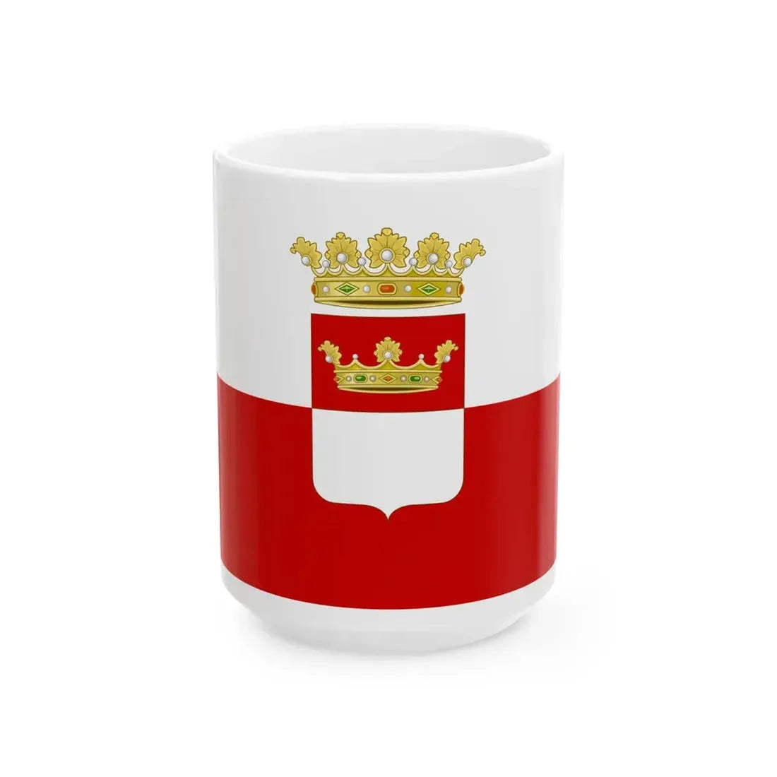 Flag of the province of Avellino (Italy) White Coffee Mug 15oz - Go Mug Yourself