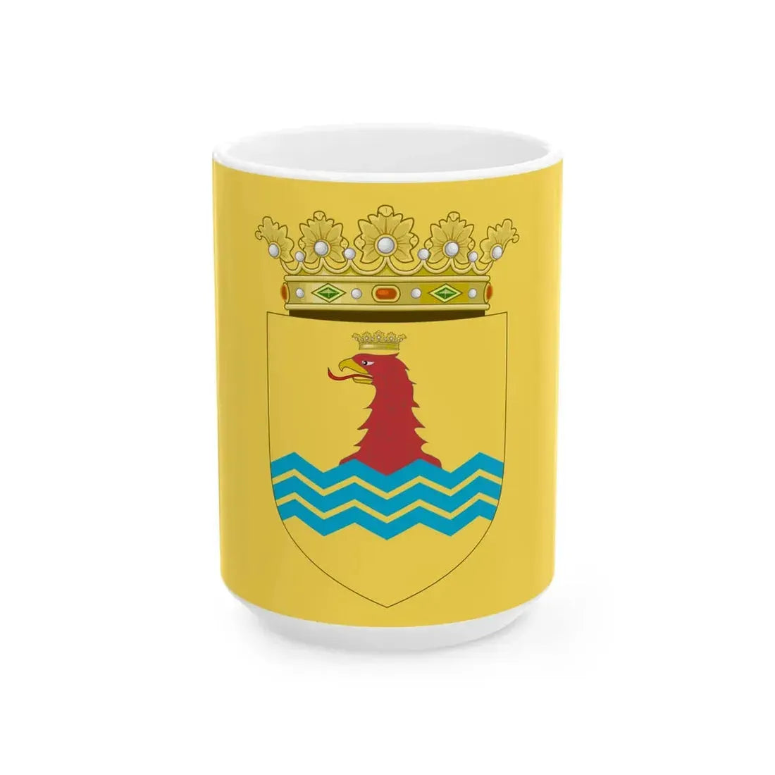 Flag of the Province of Basilicata (Italy) White Coffee Mug 15oz - Go Mug Yourself