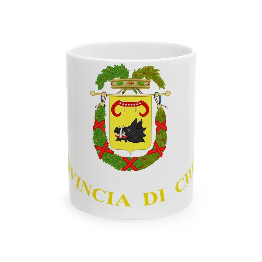 Flag of the province of Chieti (Italy) White Coffee Mug 11oz - Go Mug Yourself