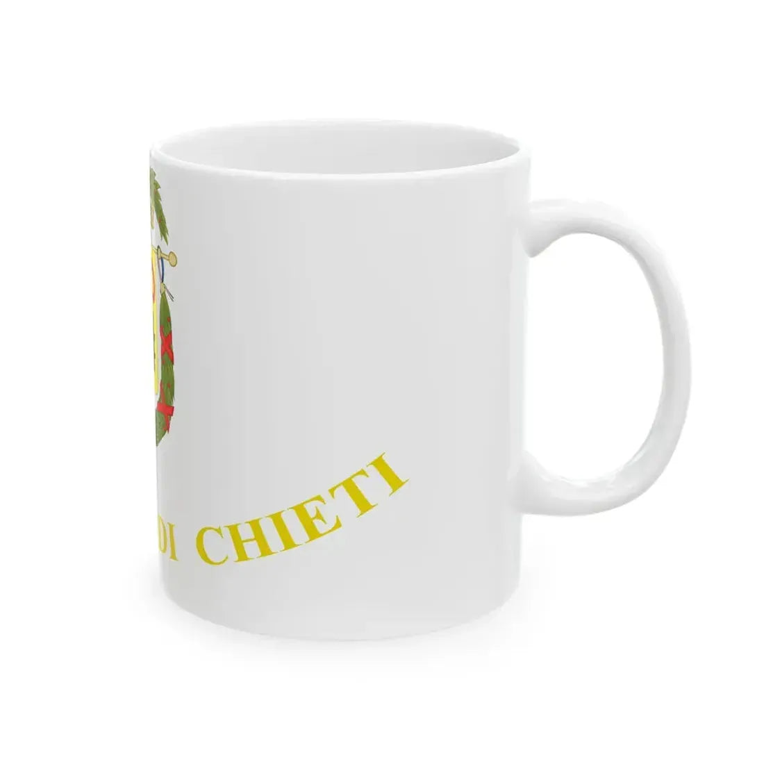 Flag of the province of Chieti (Italy) White Coffee Mug - Go Mug Yourself