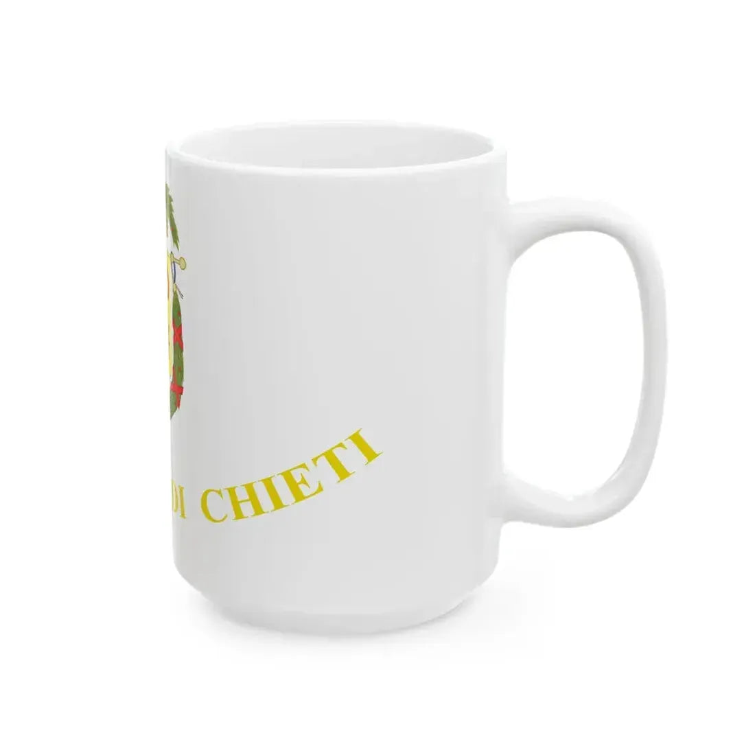 Flag of the province of Chieti (Italy) White Coffee Mug - Go Mug Yourself