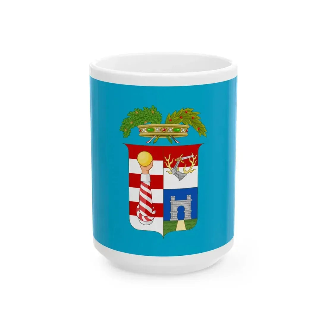 Flag of the Province of Cremona (Italy) White Coffee Mug 15oz - Go Mug Yourself