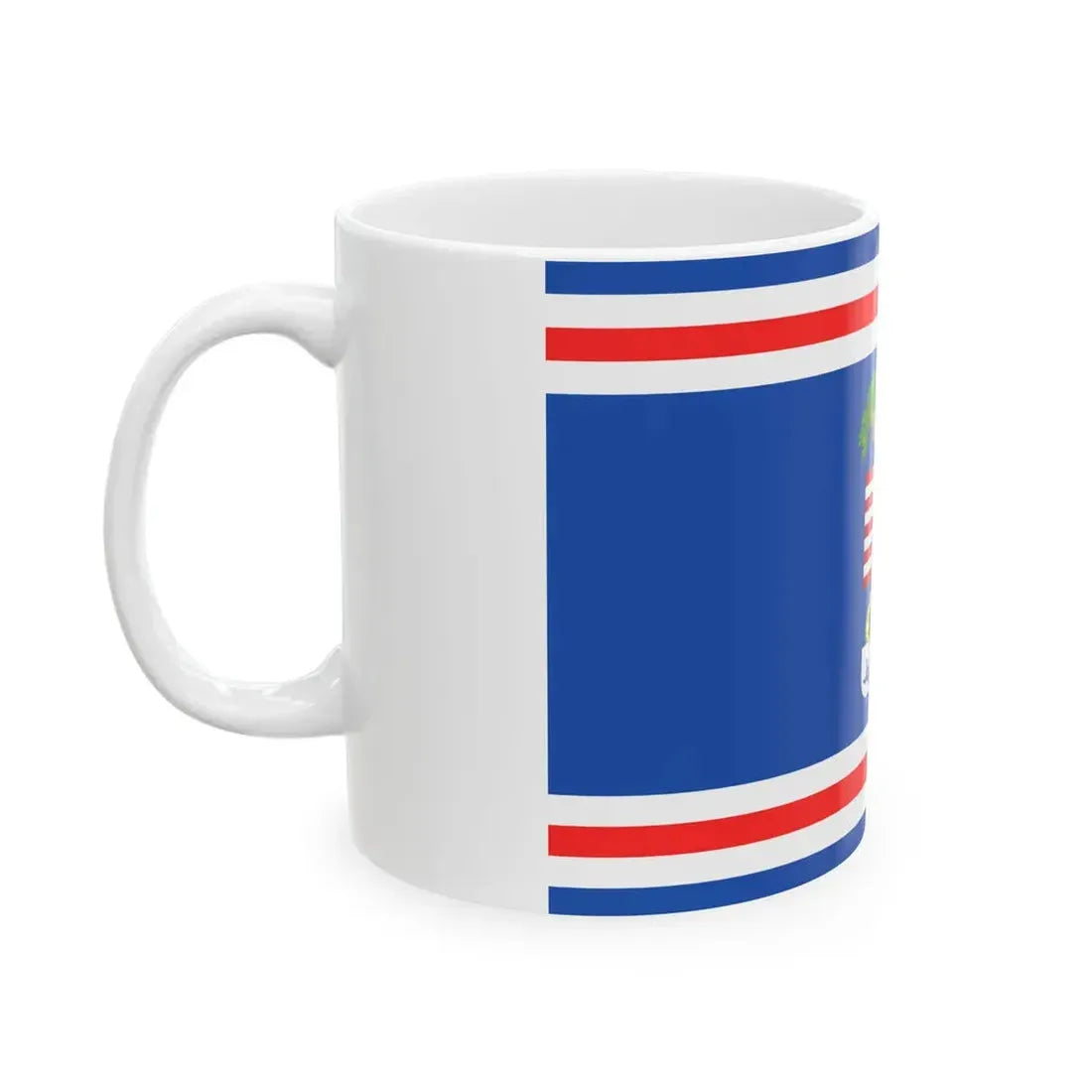 Flag of the Province of Cuneo Variant (Italy) White Coffee Mug - Go Mug Yourself