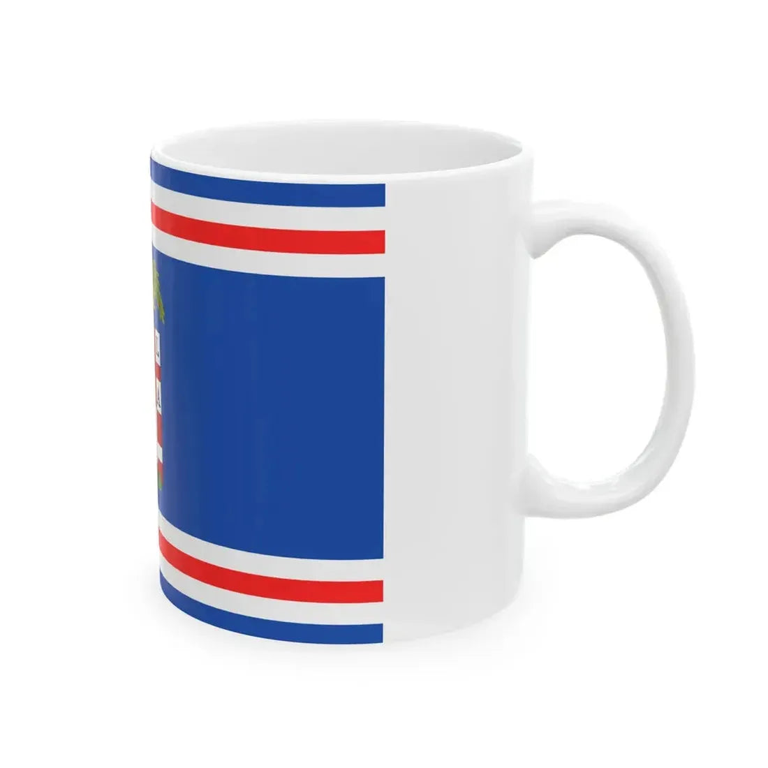 Flag of the Province of Cuneo Variant (Italy) White Coffee Mug - Go Mug Yourself