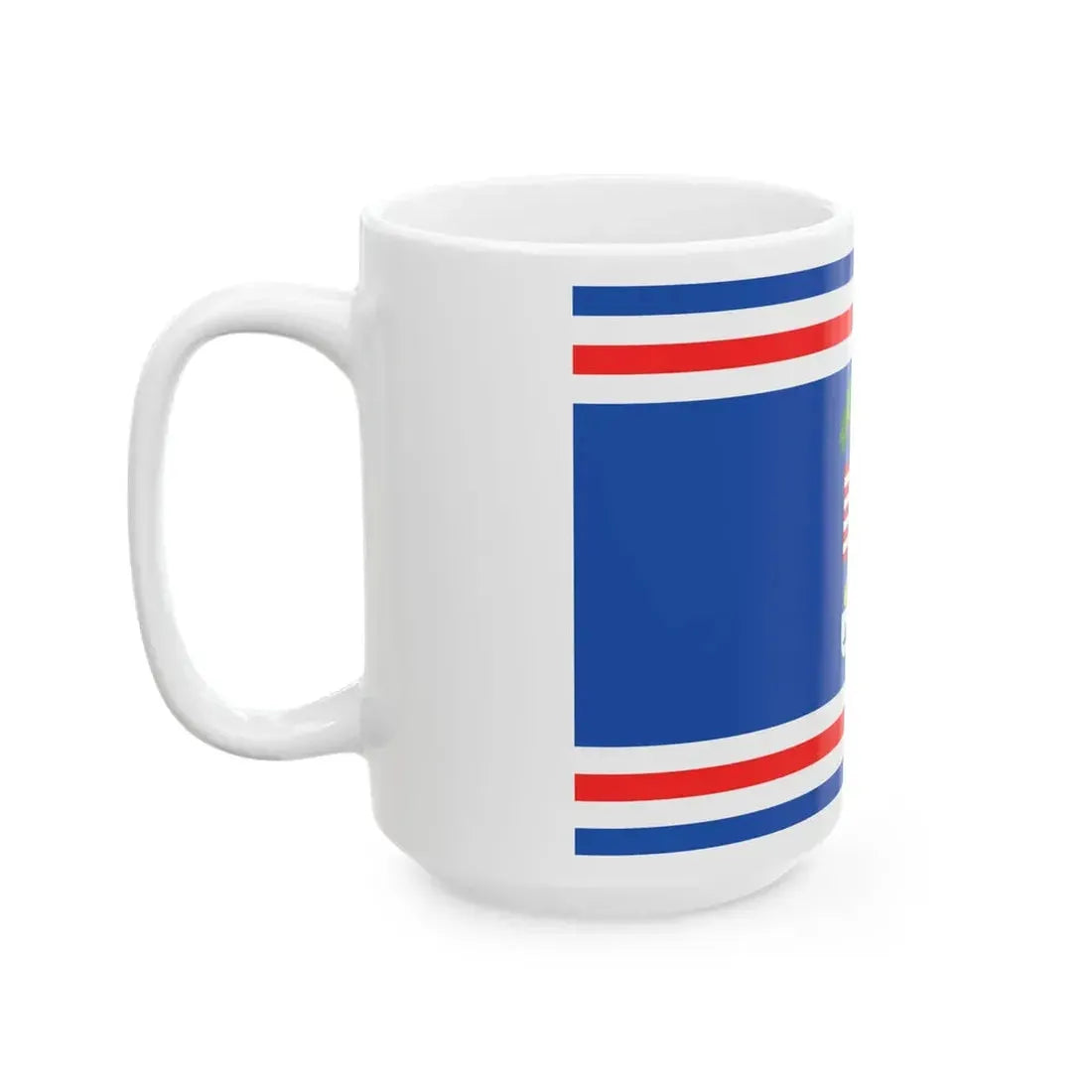 Flag of the Province of Cuneo Variant (Italy) White Coffee Mug - Go Mug Yourself