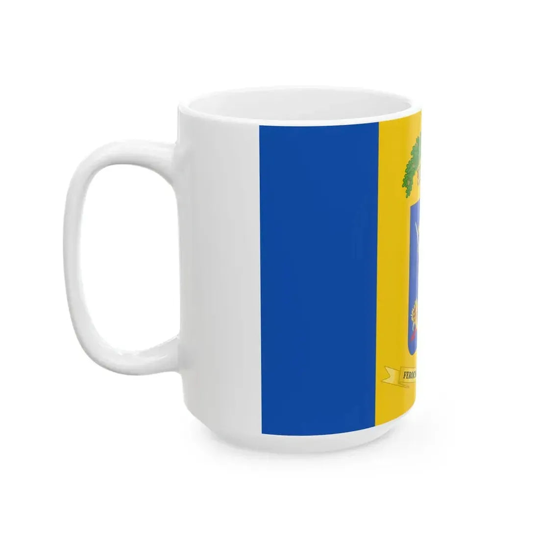 Flag of the Province of Frosinone (Italy) White Coffee Mug - Go Mug Yourself