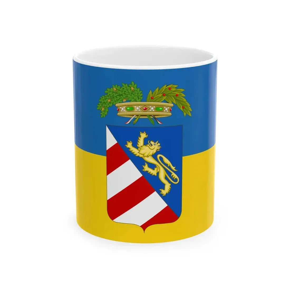 Flag of the Province of Gorizia (Italy) White Coffee Mug 11oz - Go Mug Yourself