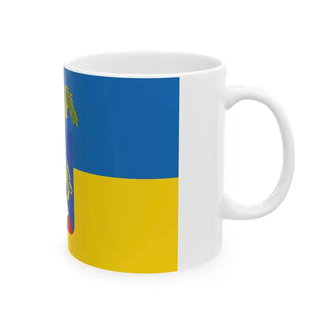 Flag of the Province of Gorizia (Italy) White Coffee Mug - Go Mug Yourself