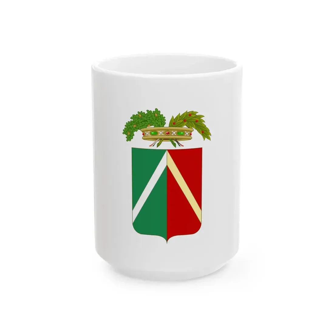 Flag of the Province of Lodi (Italy) White Coffee Mug 15oz - Go Mug Yourself