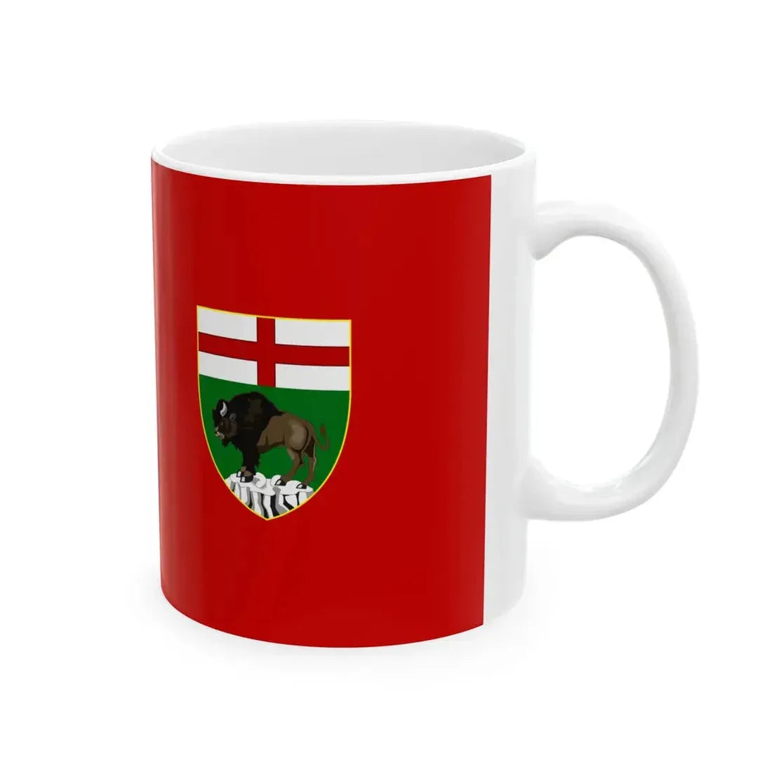 Flag of the Province of Manitoba (Canada) White Coffee Mug - Go Mug Yourself