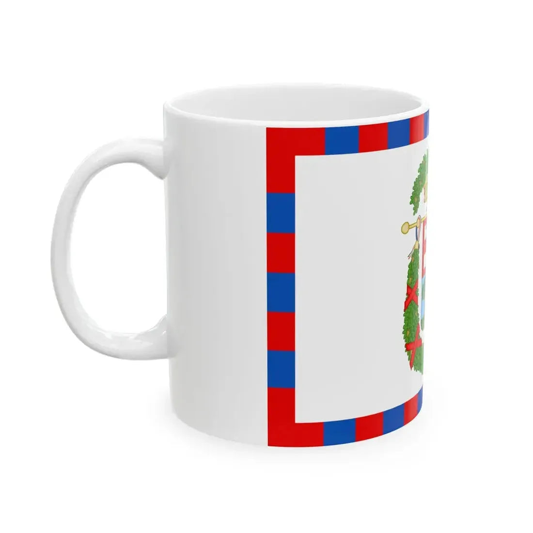 Flag of the Province of Mantua (Italy) White Coffee Mug - Go Mug Yourself