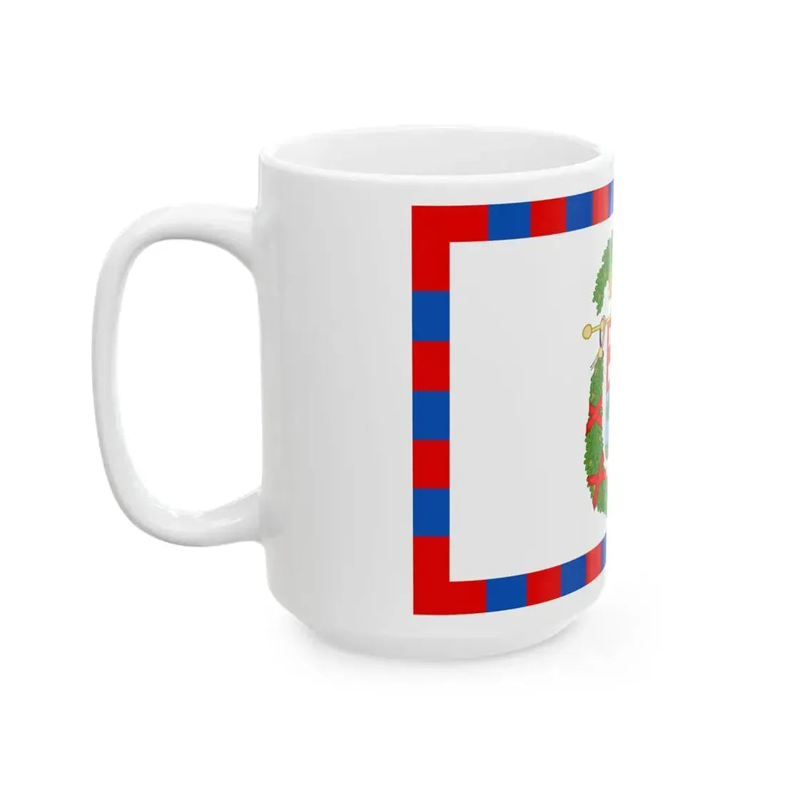 Flag of the Province of Mantua (Italy) White Coffee Mug - Go Mug Yourself