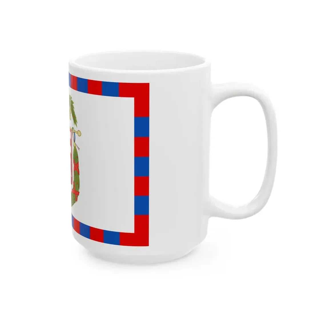 Flag of the Province of Mantua (Italy) White Coffee Mug - Go Mug Yourself
