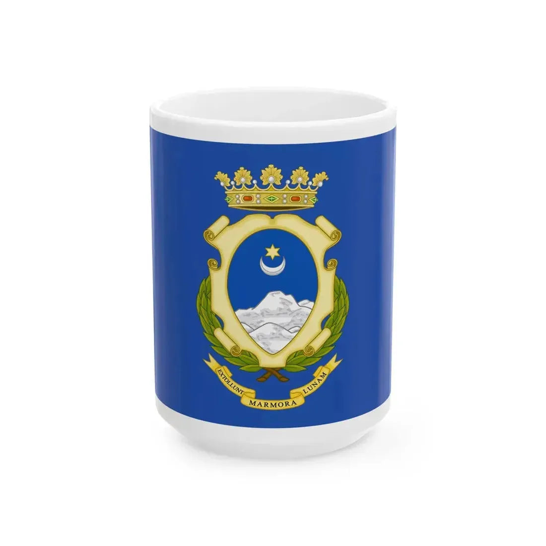 Flag of the Province of Massa-Carrara (Italy) White Coffee Mug 15oz - Go Mug Yourself