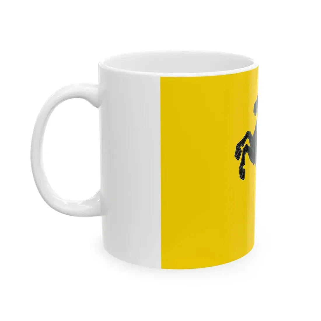 Flag of the Province of Naples (Italy) White Coffee Mug - Go Mug Yourself
