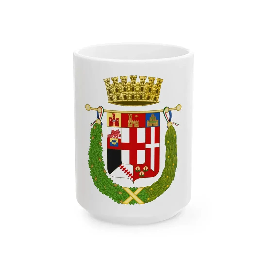 Flag of the Province of Padua 2 (Italy) White Coffee Mug 15oz - Go Mug Yourself