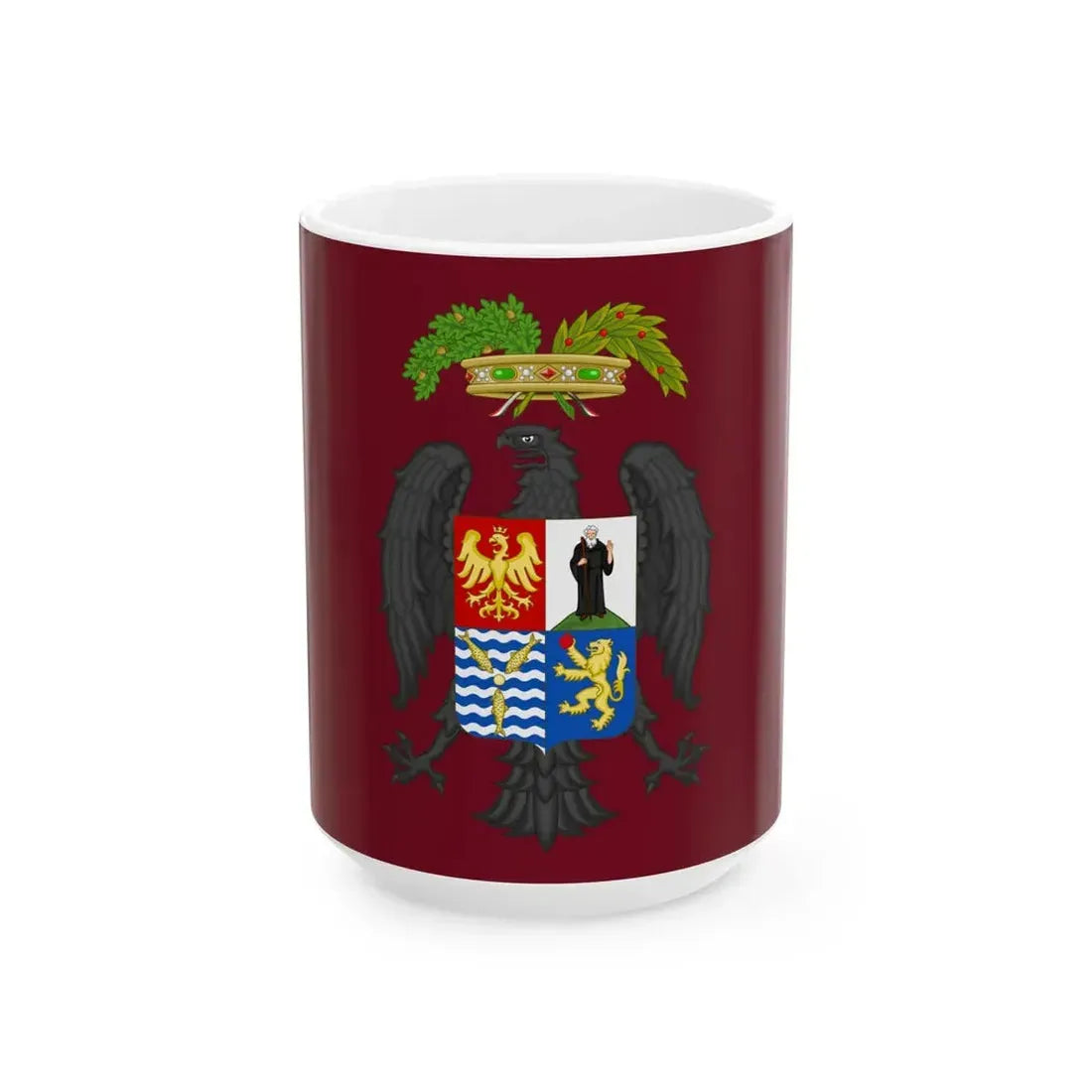Flag of the Province of Palermo (Italy) White Coffee Mug 15oz - Go Mug Yourself