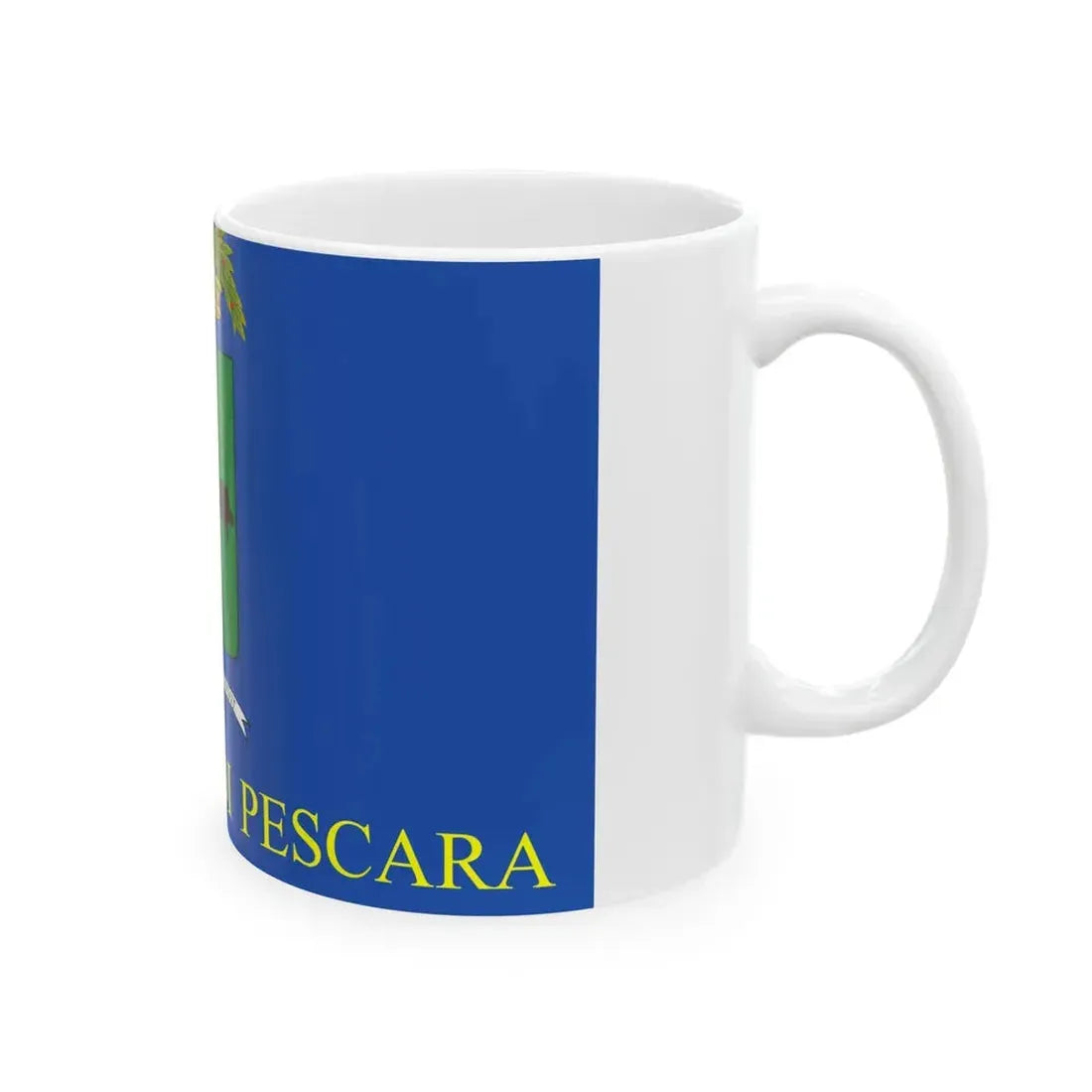 Flag of the Province of Pescara (Italy) White Coffee Mug - Go Mug Yourself