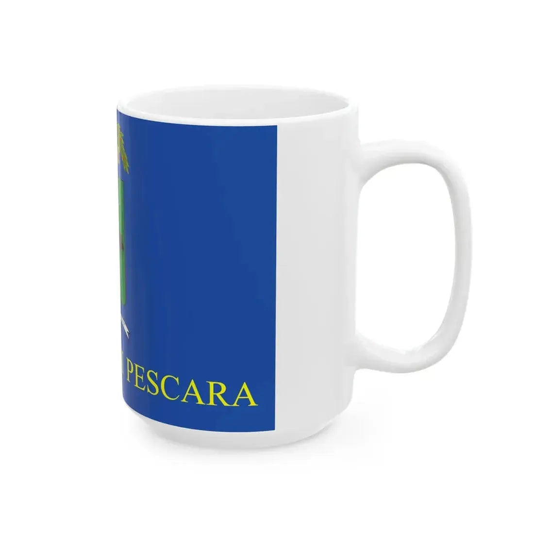 Flag of the Province of Pescara (Italy) White Coffee Mug - Go Mug Yourself