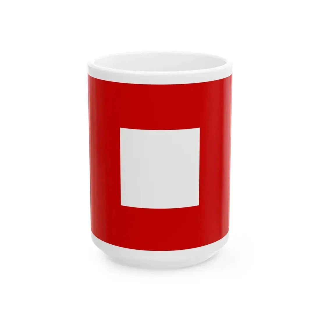 Flag of the province of Piacenza (Italy) White Coffee Mug 15oz - Go Mug Yourself